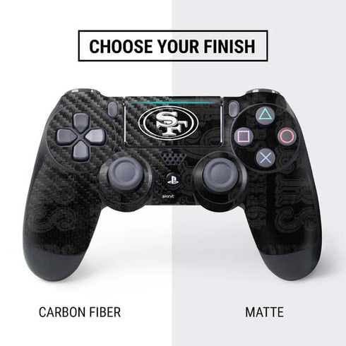 NFL San Franciso 49ers Black & White PS4 Slim Bundle Skin