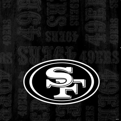 NFL San Franciso 49ers Black & White PS4 Slim Skin