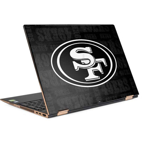 NFL San Franciso 49ers Black & White HP Spectre Skin