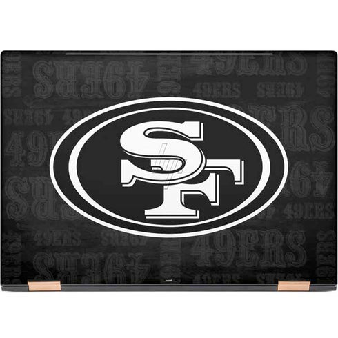 NFL San Franciso 49ers Black & White HP Spectre Skin