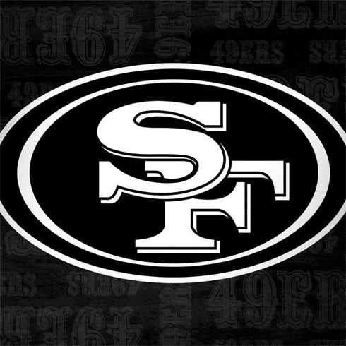NFL San Franciso 49ers Black & White Surface Book 2 13.5in Skin