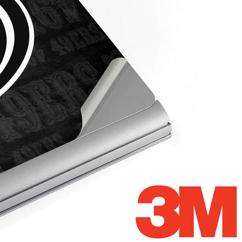 NFL San Franciso 49ers Black & White Surface Book 2 15in Skin