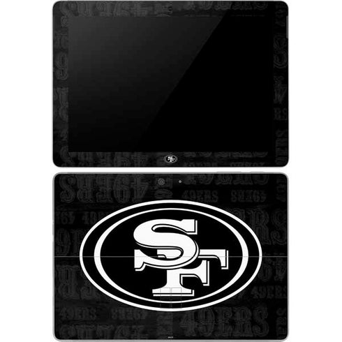 NFL San Franciso 49ers Black & White Surface Go Skin