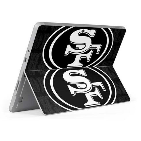 NFL San Franciso 49ers Black & White Surface Go Skin