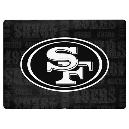 NFL San Franciso 49ers Black & White Surface Laptop 2 Skin