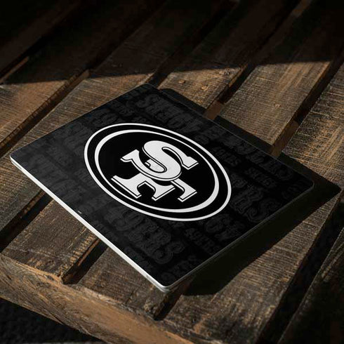 NFL San Franciso 49ers Black & White Surface Laptop 2 Skin