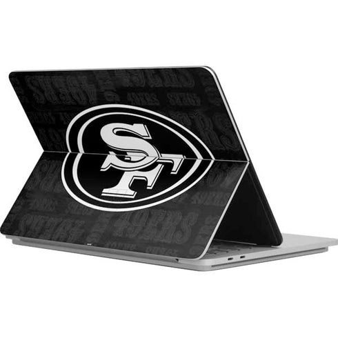 NFL San Franciso 49ers Black & White Surface Laptop Studio Skin