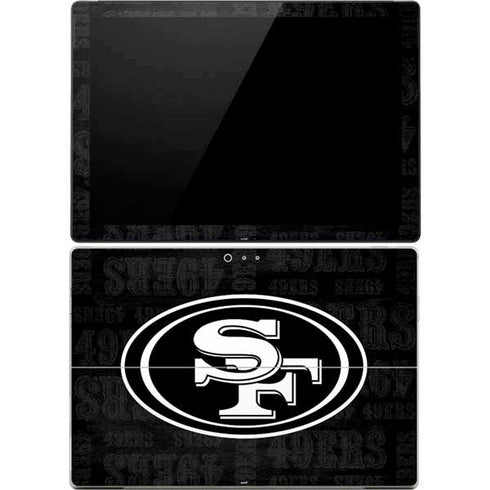 NFL San Franciso 49ers Black & White Surface Pro 4 Skin