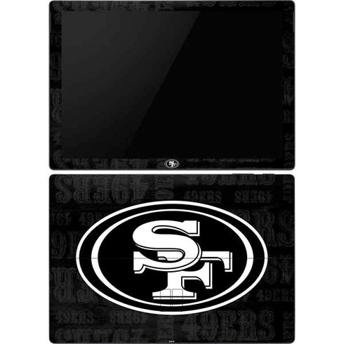 NFL San Franciso 49ers Black & White Surface Pro 6 Skin