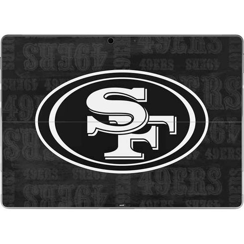NFL San Franciso 49ers Black & White Surface Pro 8 Skin