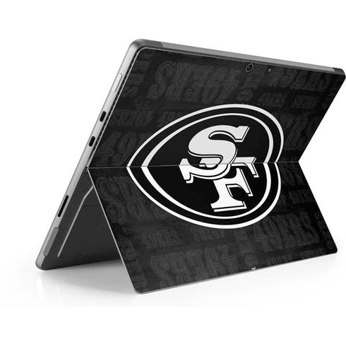 NFL San Franciso 49ers Black & White Surface Pro 8 Skin