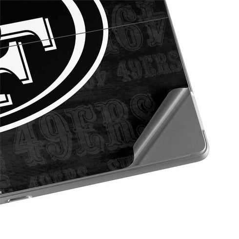 NFL San Franciso 49ers Black & White Surface Pro 8 Skin