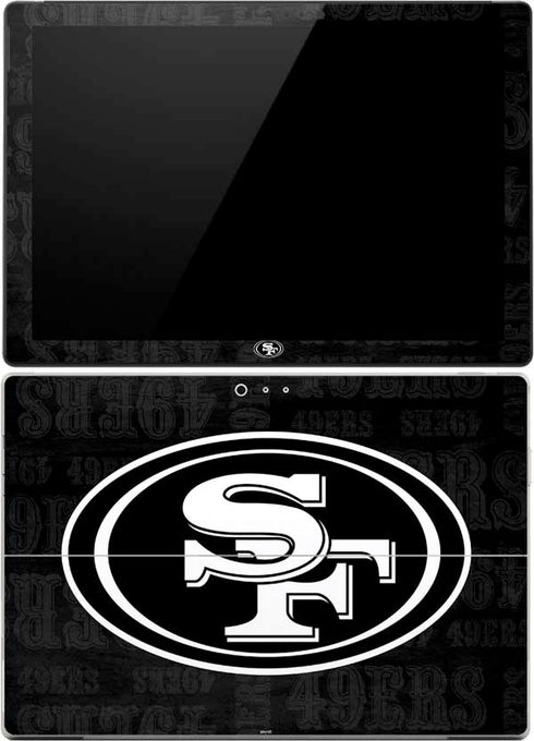 NFL San Franciso 49ers Black & White Surface Pro (2017) Skin