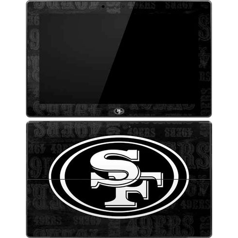 NFL San Franciso 49ers Black & White Surface Pro Tablet Skin