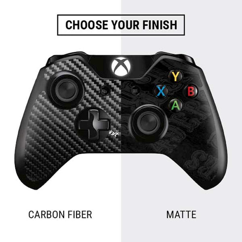 NFL San Franciso 49ers Black & White Xbox One Controller Skin