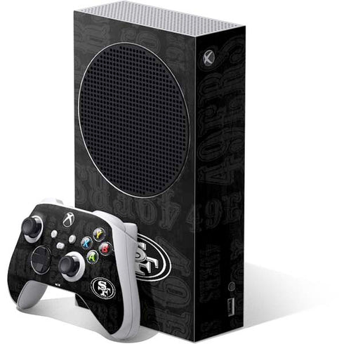 NFL San Franciso 49ers Black & White Xbox Series S Bundle Skin