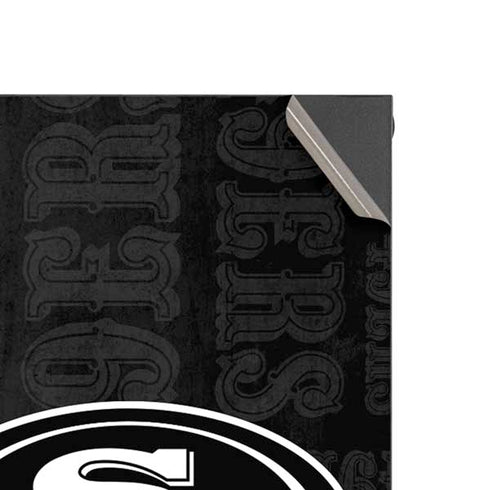 NFL San Franciso 49ers Black & White Xbox Series X Console Skin