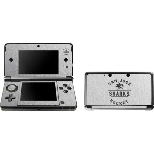 NHL San Jose Sharks Black Text 3DS (2011) Skin