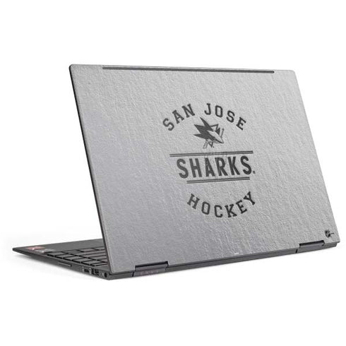 NHL San Jose Sharks Black Text HP Envy Skin