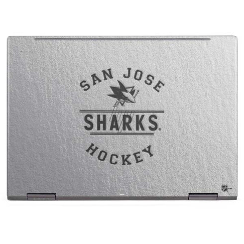 NHL San Jose Sharks Black Text HP Envy Skin
