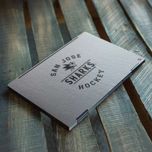NHL San Jose Sharks Black Text HP Envy Skin