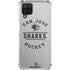 NHL San Jose Sharks Black Text Galaxy A12 Clear Case