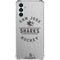NHL San Jose Sharks Black Text Galaxy A13 5G Clear Case
