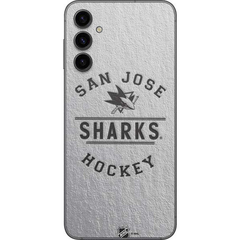NHL San Jose Sharks Black Text Galaxy A14 5G Skin