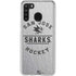 NHL San Jose Sharks Black Text Galaxy A21 Clear Case