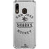 NHL San Jose Sharks Black Text Galaxy A30 Clear Case