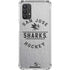NHL San Jose Sharks Black Text Galaxy A32 5G Clear Case