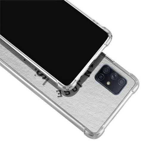 NHL San Jose Sharks Black Text Galaxy A71 5G Clear Case