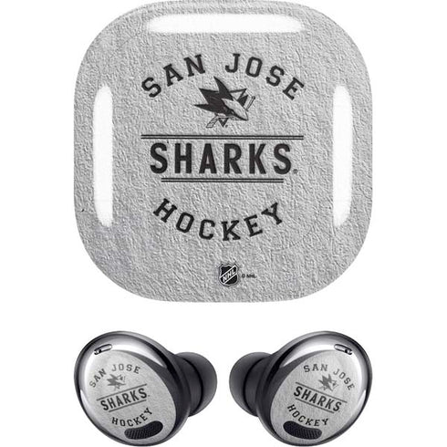 NHL San Jose Sharks Black Text Galaxy Buds Pro Skin