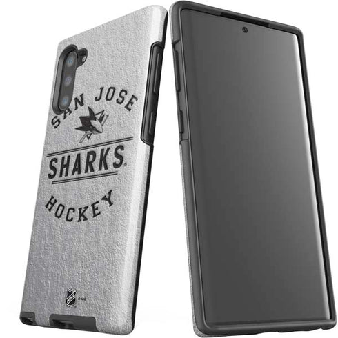 NHL San Jose Sharks Black Text Galaxy Note 10 Pro Case