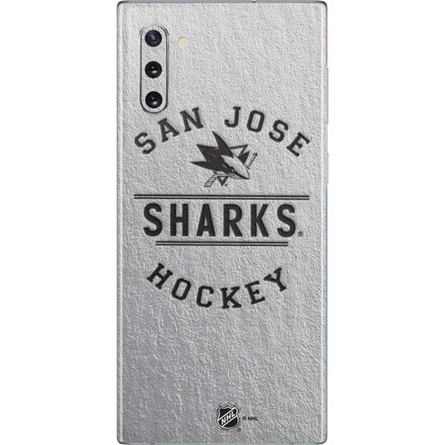 NHL San Jose Sharks Black Text Galaxy Note 10 Skin