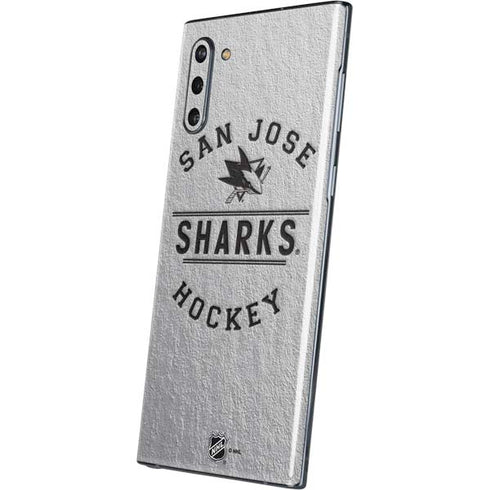 NHL San Jose Sharks Black Text Galaxy Note 10 Skin