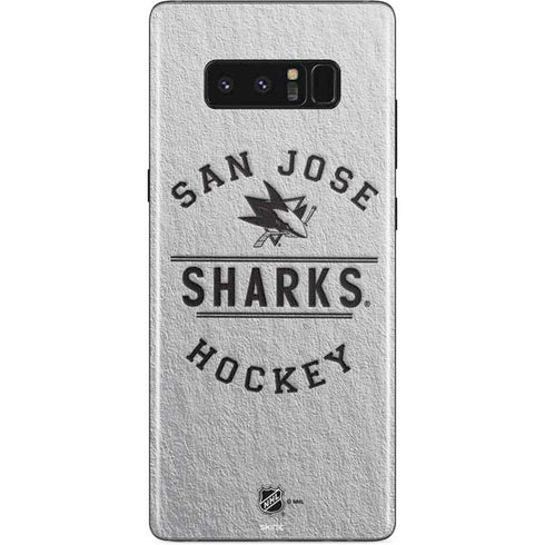 NHL San Jose Sharks Black Text Galaxy Note 8 Skin