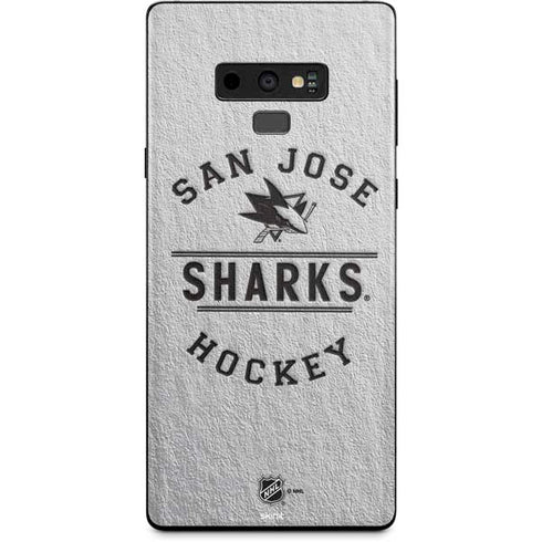 NHL San Jose Sharks Black Text Galaxy Note 9 Skin