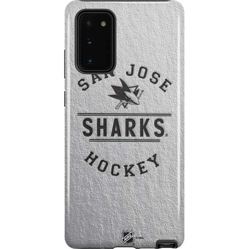 NHL San Jose Sharks Black Text Galaxy Note20 5G Pro Case