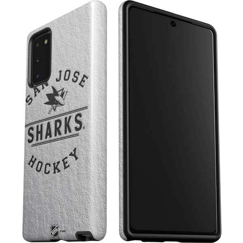 NHL San Jose Sharks Black Text Galaxy Note20 5G Pro Case