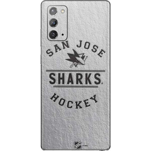 NHL San Jose Sharks Black Text Galaxy Note20 5G Skin