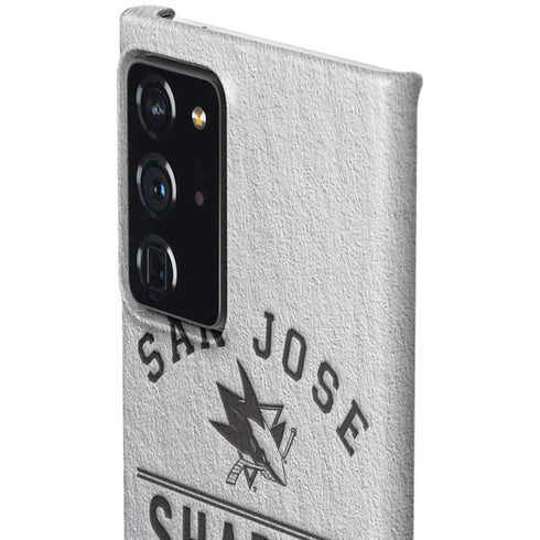 NHL San Jose Sharks Black Text Galaxy Note20 Ultra 5G Lite Case
