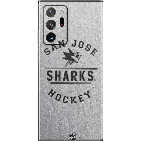 NHL San Jose Sharks Black Text Galaxy Note20 Ultra 5G Skin