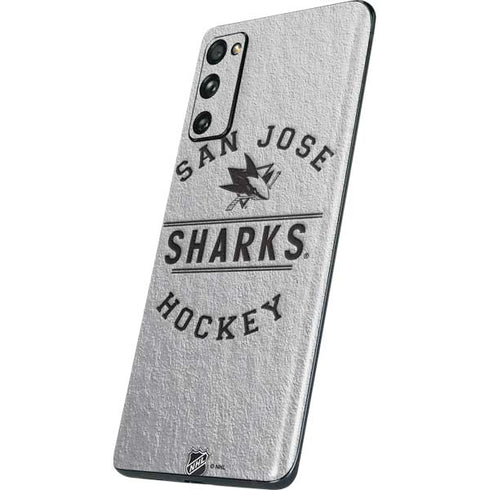 NHL San Jose Sharks Black Text Galaxy S20 Fan Edition Skin