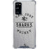 NHL San Jose Sharks Black Text Galaxy S20 FE Clear Case