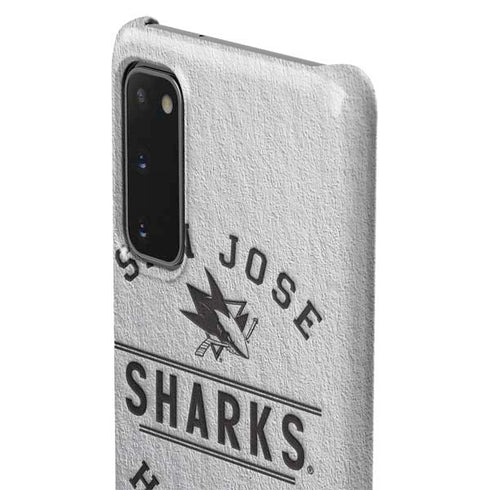 NHL San Jose Sharks Black Text Galaxy S20 Lite Case