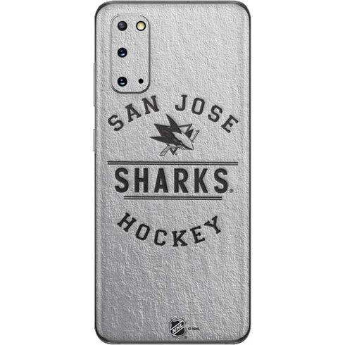 NHL San Jose Sharks Black Text Galaxy S20 Skin