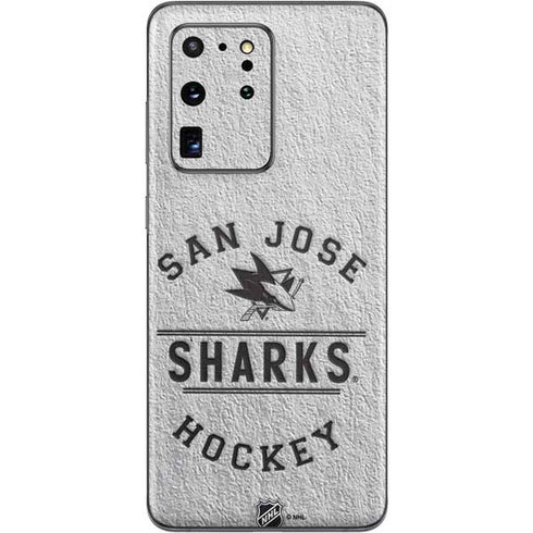 NHL San Jose Sharks Black Text Galaxy S20 Ultra 5G Skin
