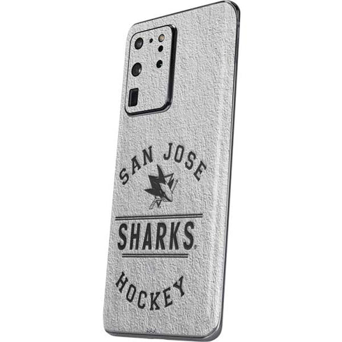 NHL San Jose Sharks Black Text Galaxy S20 Ultra 5G Skin