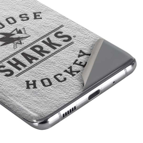 NHL San Jose Sharks Black Text Galaxy S20 Ultra 5G Skin